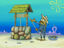 Gif animé puit Bob l'éponge